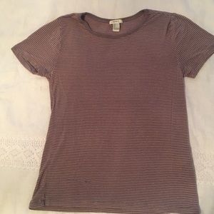 Forever 21 mauve striped t-shirt